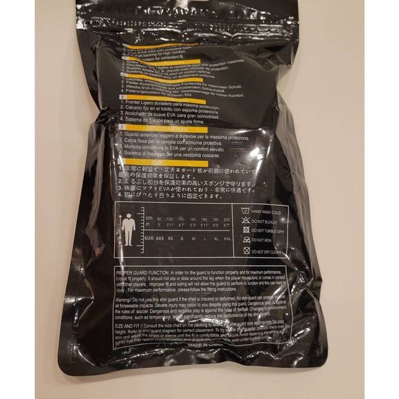 Sport Shin Shock Absorber Ultra Light Guards Size M Orange - Picture 3 of 6